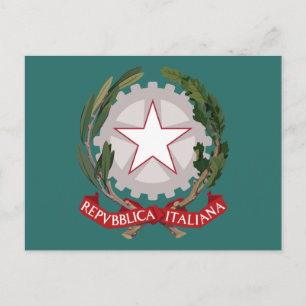 Coat of Arms Stemma Italy Italia Postcard
