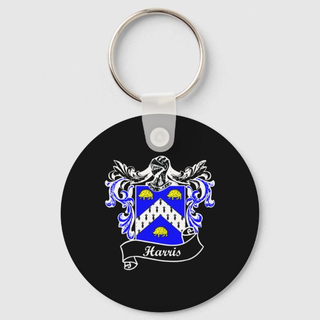 Coat Of Arms Surname Last Name Family Crest  Keychain (Front)
