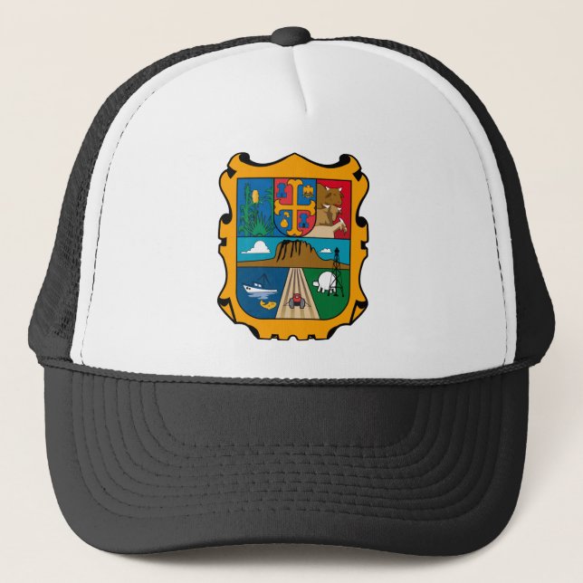 Coat of Arms Tamaulipas Official Mexico Symbol Trucker Hat (Front)