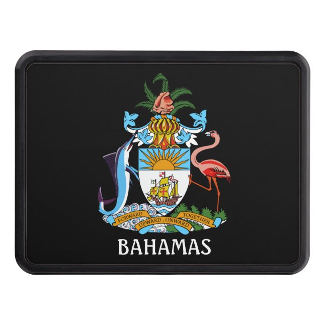 Coat of arms - the Bahamas Trailer Hitch Cover (Front)