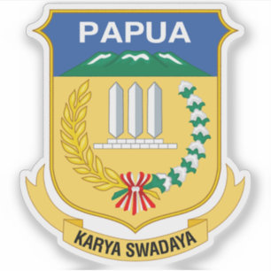 Coat of arms the Papua province, Indonesia
