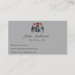 Coat of Arms - Two Griffins and Helmet Business Card
