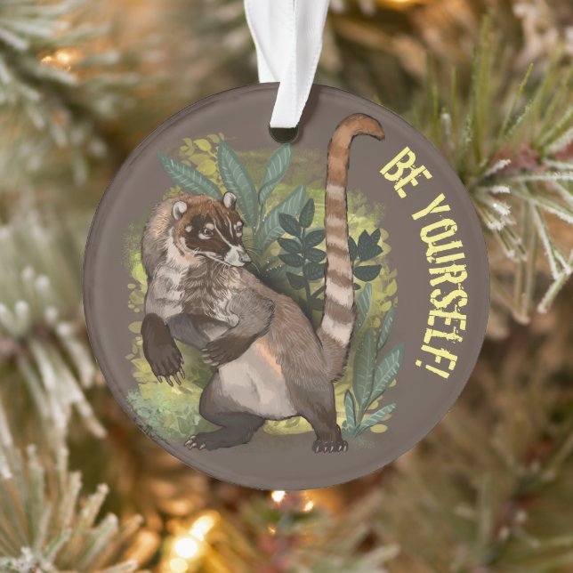 Coatamundi or White Nosed Coati Ornament (Tree)