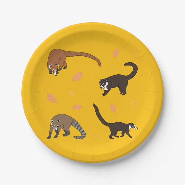 Coatis Paper Plate (Front)