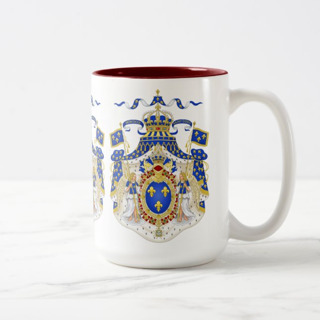 Coats of Arms Two-Tone Coffee Mug (Right)