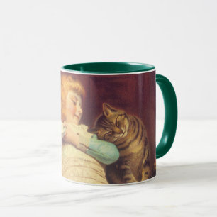 Coaxing Better Than Teasing Charles Burton Barber Mug