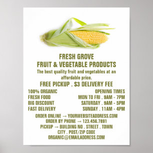 Cob, Greengrocers Advertising Poster