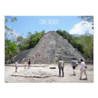 Coba Pyramid Mayan Ruins Riviera Maya Mexico Photo Print
