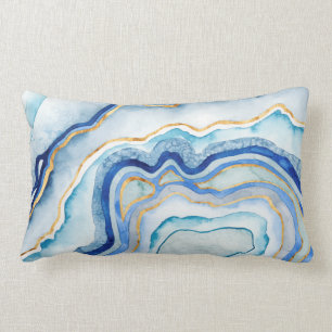 Cobalt Agate II Lumbar Pillow