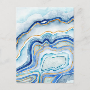 Cobalt Agate II Postcard