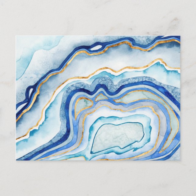 Cobalt Agate II Postcard (Front)