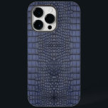Cobalt Alligator Texture Print Case-Mate iPhone 14 Pro Max Case<br><div class="desc">This iPhone case features a striking blue alligator leather print, adding a touch of luxury and style to your device. The animal print design is both fashionable and unique, making it a standout accessory. Created by Looly Elzayat, this case combines quality and aesthetics, providing both protection and a sophisticated look...</div>
