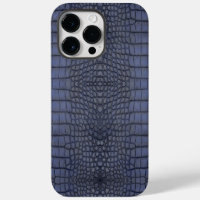 Cobalt Alligator Texture Print