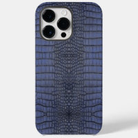 Cobalt Alligator Texture Print