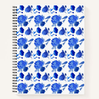 Cobalt and Sapphire Rose Notebook