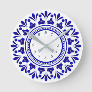 Cobalt Blue Acrylic Wall Clock