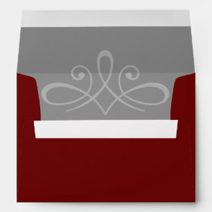 Cobalt blue and white wedding invitation envelope