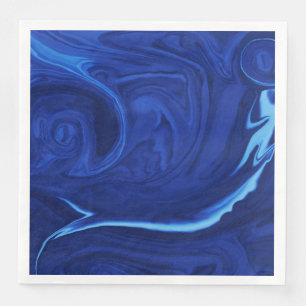 Cobalt blue background napkin