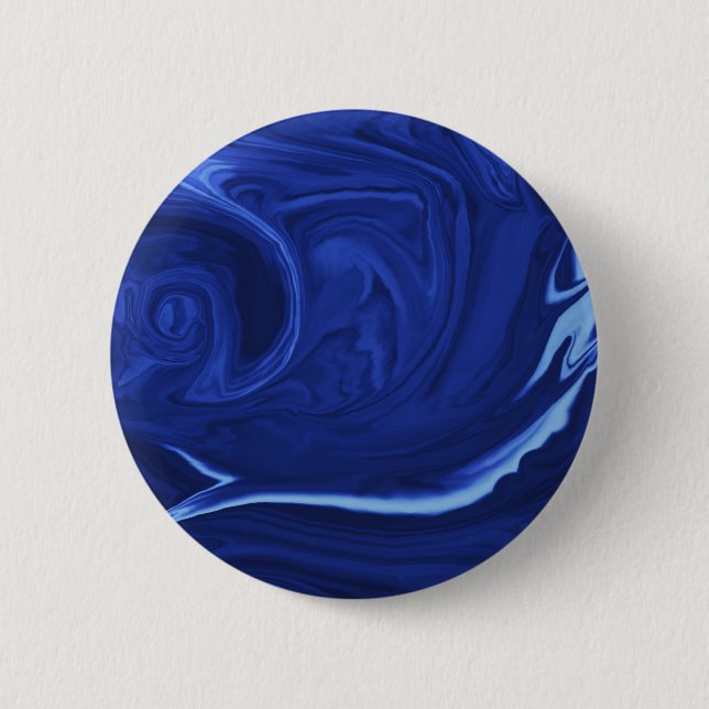 Cobalt blue background Textured Handmade 2 Inch Round Button (Front)