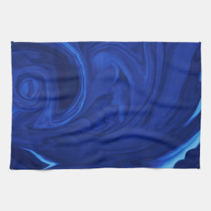 Cobalt blue background Textured Handmade Kitchen Towel