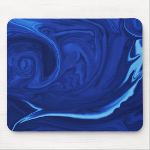 Cobalt blue background Textured Handmade Mouse Pad