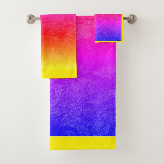 Cobalt blue bath towel set (Insitu)