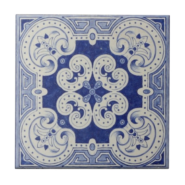 Cobalt Blue Ceramic Tile (Front)