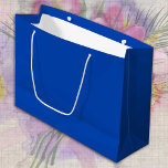 Cobalt Blue Colour solid minimalist Elegant Large Gift Bag<br><div class="desc">Gift Bag "Large" featuring minimalist solid Cobalt Blue colour with personalized Name / text - elegant gift wrapping for your loved ones.</div>