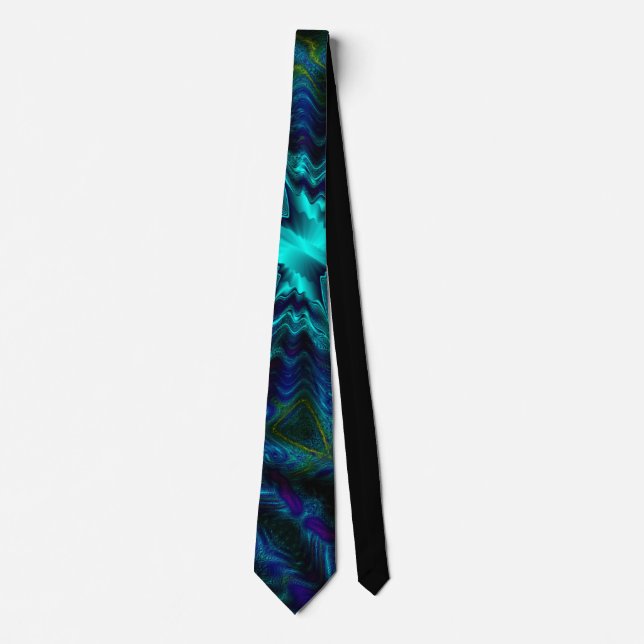 Cobalt Blue Design  Tie (Front)