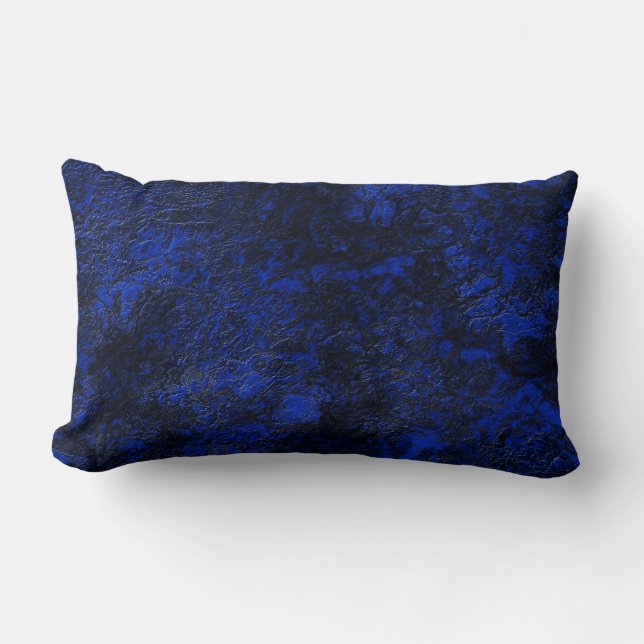 Cobalt blue lumbar pillow (Front)