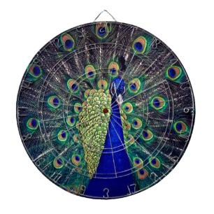 Cobalt Blue Peacock Dartboard