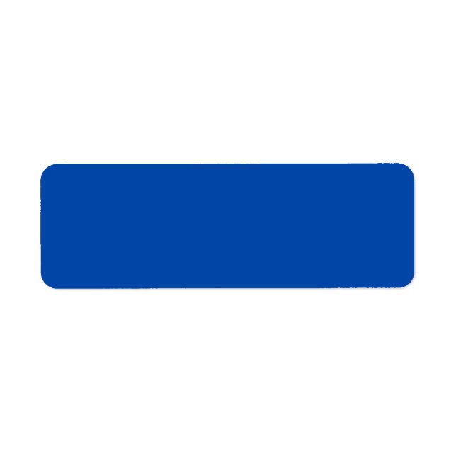 Cobalt Blue Return Address Label (Front)
