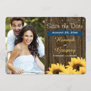 COBALT BLUE RUSTIC SUNFLOWER ENREGISTRE LA CARTE D