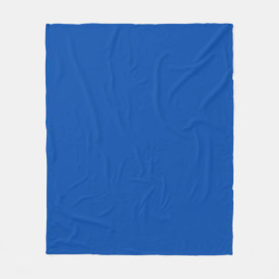 Cobalt Blue Solid Colour Classic Elegant Fleece Blanket