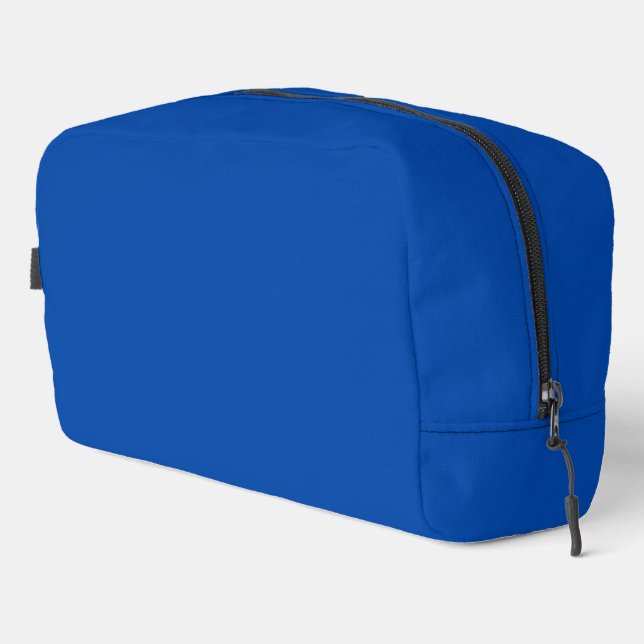 Cobalt Blue Solid Colour Dopp Kit (Right Corner)
