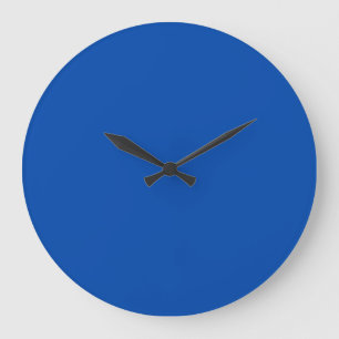 Cobalt Blue Solid Colour Large Clock