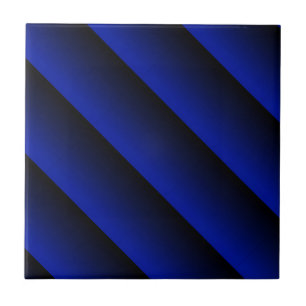 Cobalt Blue Stripe Tile