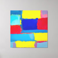 "Cobalt Carnival" Abstract Art