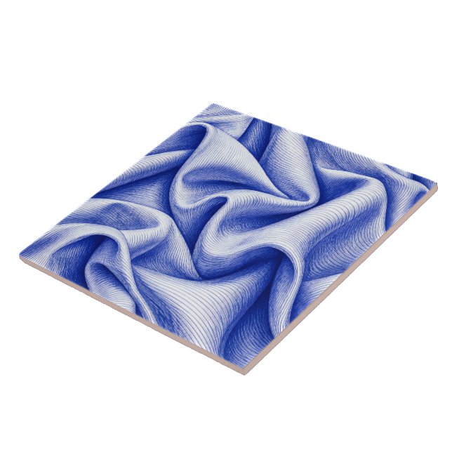 Cobalt Drapery Tile (Side)