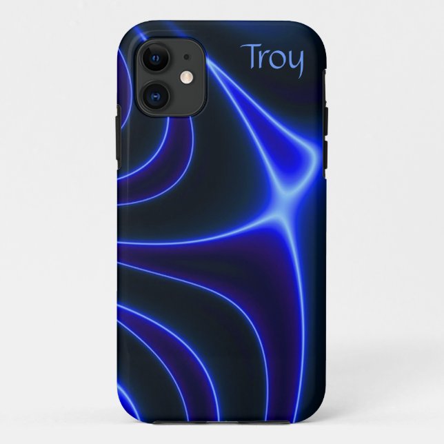 Cobalt électrique bleu Abstrait iPhone 5 Coque (Dos)
