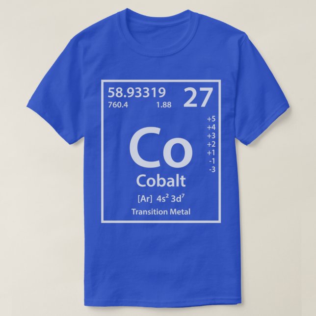 Cobalt Element  T-Shirt (Design Front)