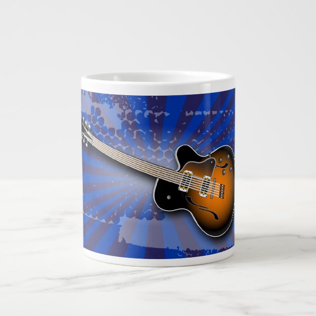 Cobalt Grunge Burst Guitar Specialty Mug (Front)
