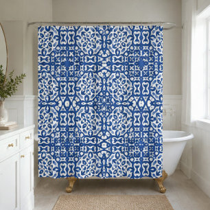 Cobalt Heritage Classic Blue and White Geometric