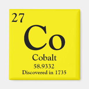Cobalt Periodic Table Magnet