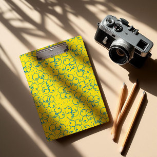 Cobalt Scribble Rings – modern Pattern Clipboard