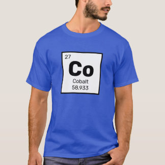 Cobalt / Tableau périodique - T-shirt Co Element