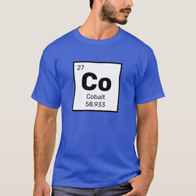 Cobalt / Tableau périodique - T-shirt Co Element (Devant)