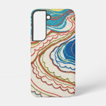 Cobalt Terracotta Shoreline Android Phone Case