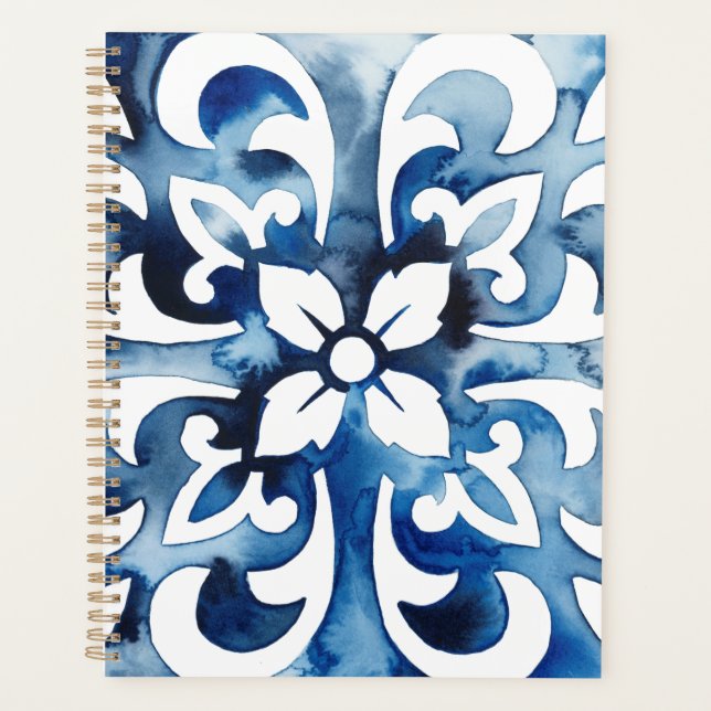 Cobalt Tile II Planner (Front)