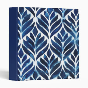 Cobalt Watercolor Tiles IV Binder